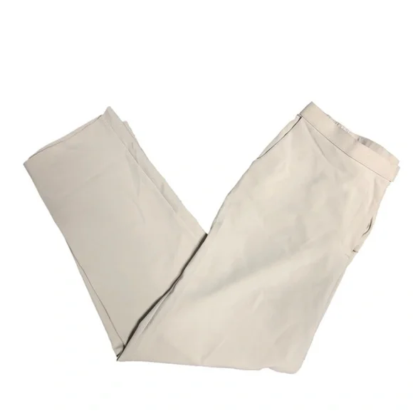 Allison Daley Off-White/Ivory Stretch Trousers with Creased Leg P193 - Picture 3 of 5